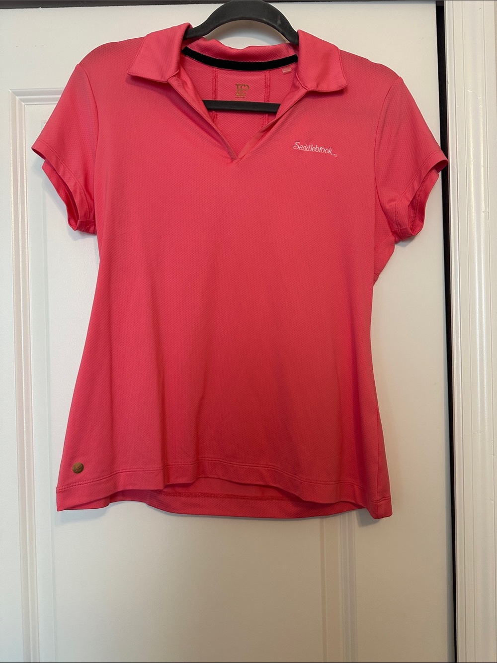 Women's golf pink Performance Polo Top